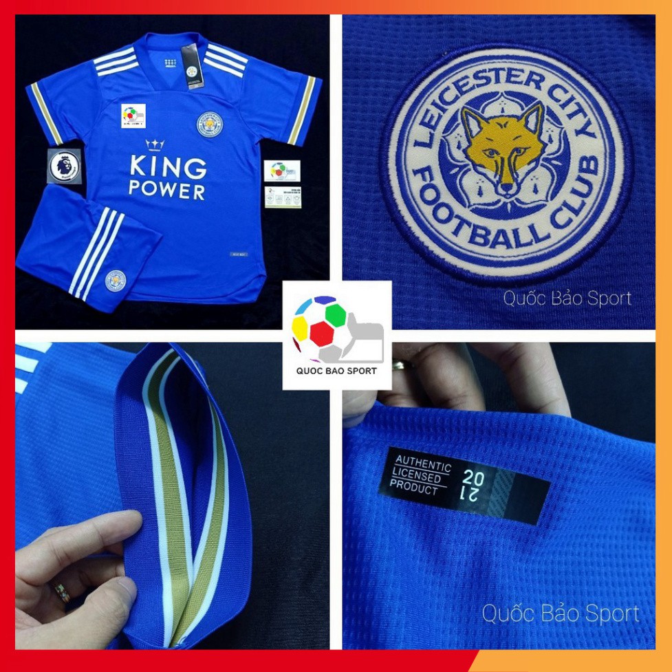 Áo bóng đá Leicester City xanh dương Sân nhà 2020-2021- Áo Đá Banh Đẹp ĐÀM SPORT 3