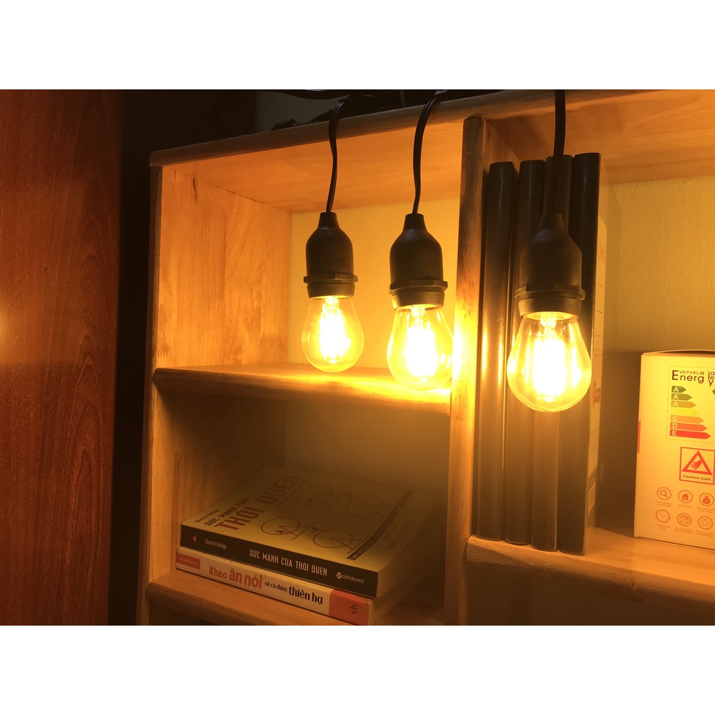 Bóng Đèn Led Edison G45 - 4w -Ánh Sáng Vàng , Trang Trí Nhà Hàng - Quán Cà Phê