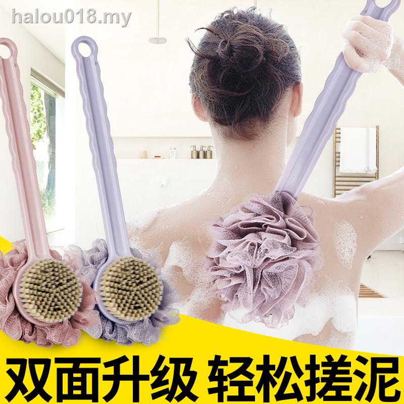 ✤¤Bathing Bàn chải chà lưng tay cầm dài cho người lớn lông mềm mại hỗ trợ khi tắm