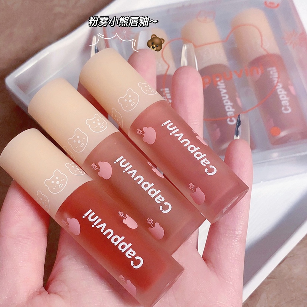 Son Môi Dạng Lỏng Cappuvini Sương Mờ 3D Màu Nude Sắc Tố Cao Chống Nước Lâu Trôi NO.CP70