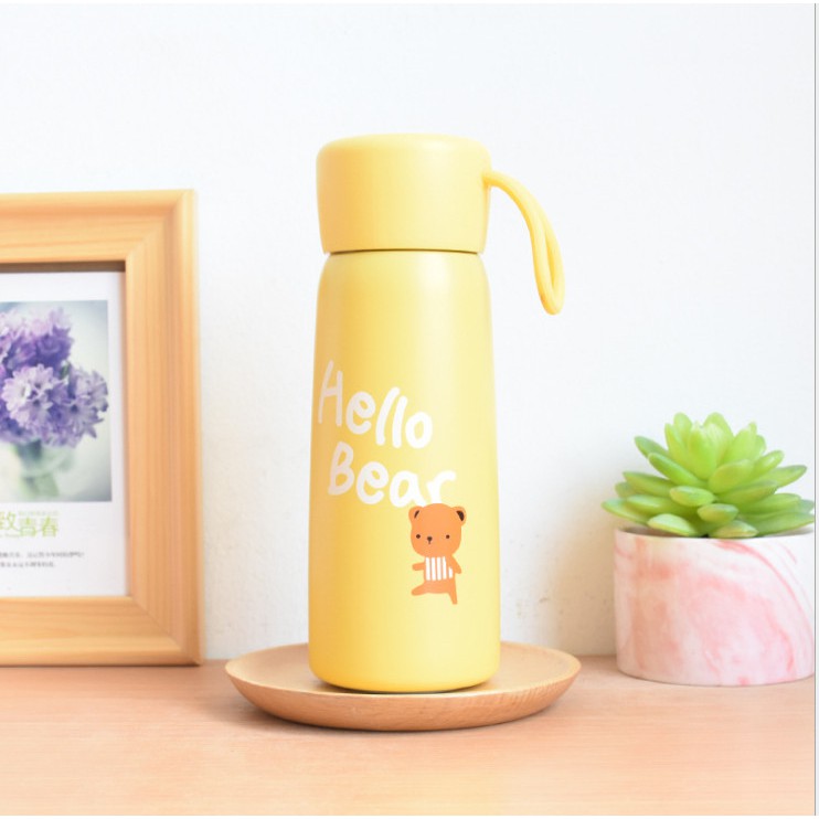 Bình nắp gỗ họa tiết dễ thương, xinh xắn