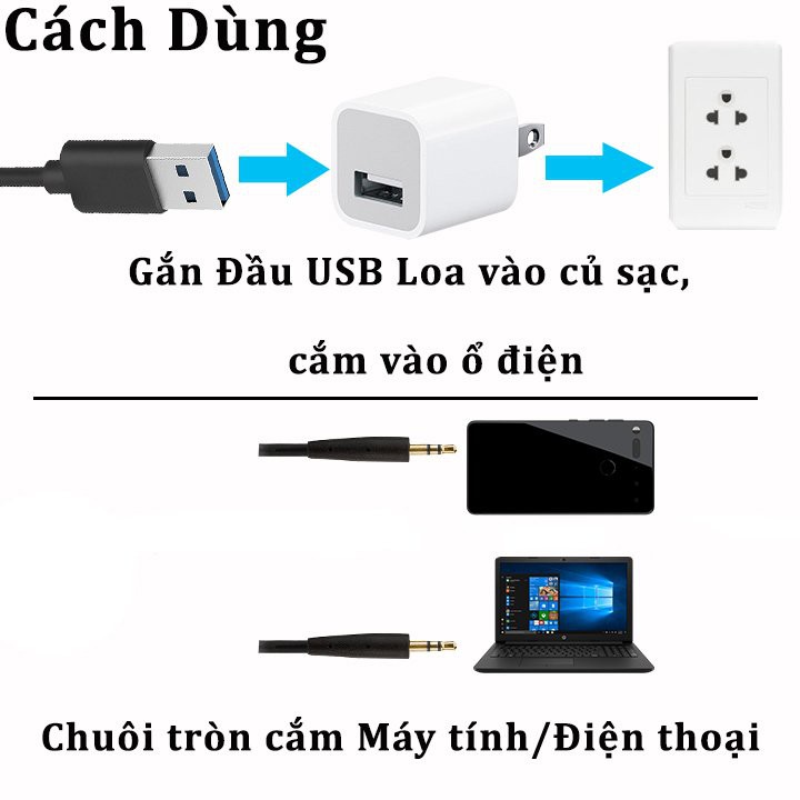 Loa Vi Tính Ezeey A1 Mini, Loa nghe nhạc máy tính, laptop, điện thoại