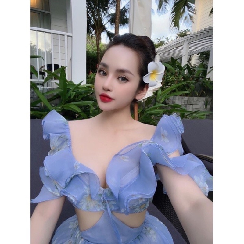 Kẹp hoa sứ cài tóc size đại 9cm (chỉ shop bán đúng loại to)