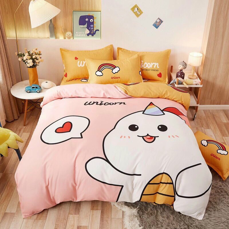 Set vỏ chăn ga gối cotton tina KL