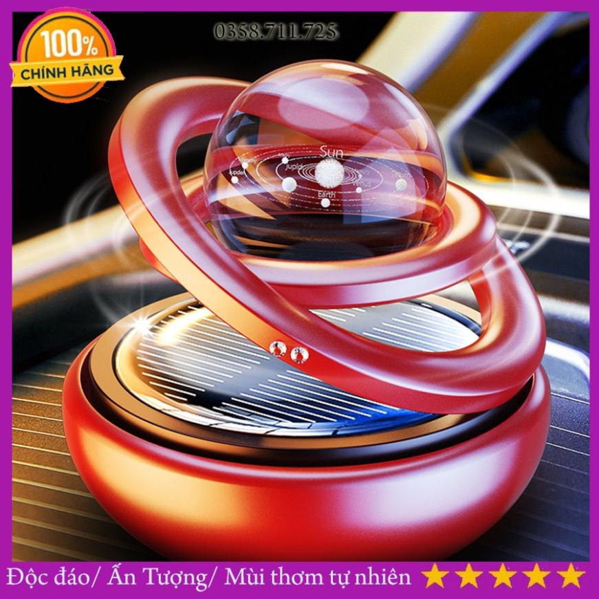 Nước hoa ô tô xoay có quả cầu phale độc đáo, Nước hoa xe hơi xoay băng năng lượng mặt trời