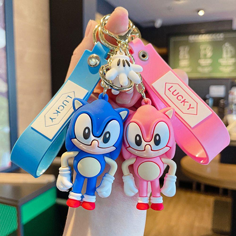 DARNELL Móc Khóa Hình Búp Bê Sonic Hoạt Hình Dễ Thương