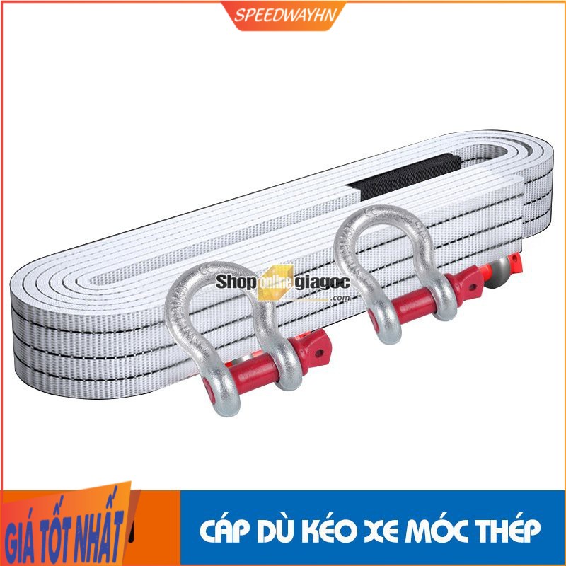 Dây Cáp Dù Chuyên Dụng Cứu Hộ Ô Tô Móc Chữ U