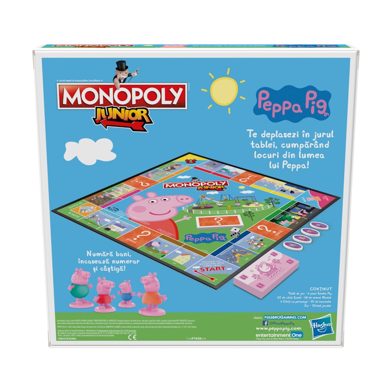 Đồ Chơi MONOPOLY Cờ Tỷ Phú Peppa Pig Bé Heo Hồng F1656