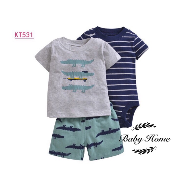 Set 3 chi tiết bé trai Carter