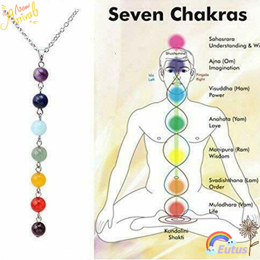 Vòng Cổ Yoga Cầu Nguyện 7 Luân Xa|Áo Thun Nữ In Chữ Reiki