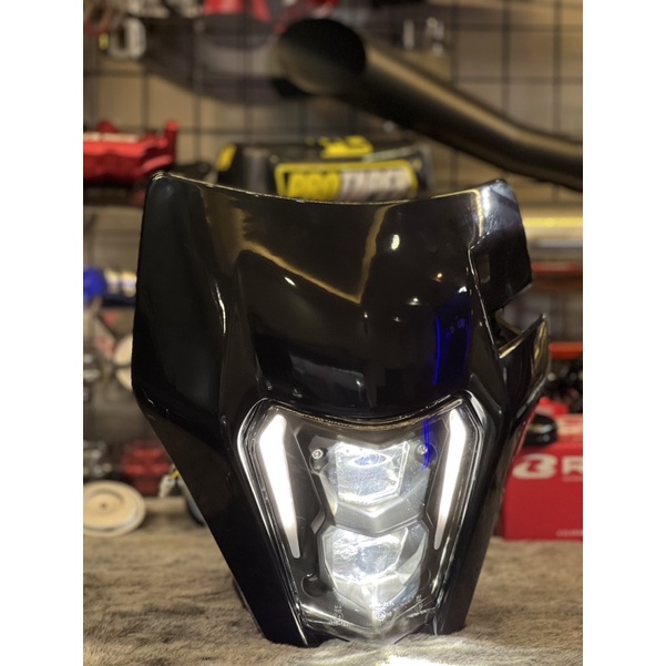 Mặt nạ cào cào KTM led tích hợp xi nhan dành cho các dòng cào Cào CRF150L, WR155r, KLX250, KTMEXC, XTZ125, KLX150