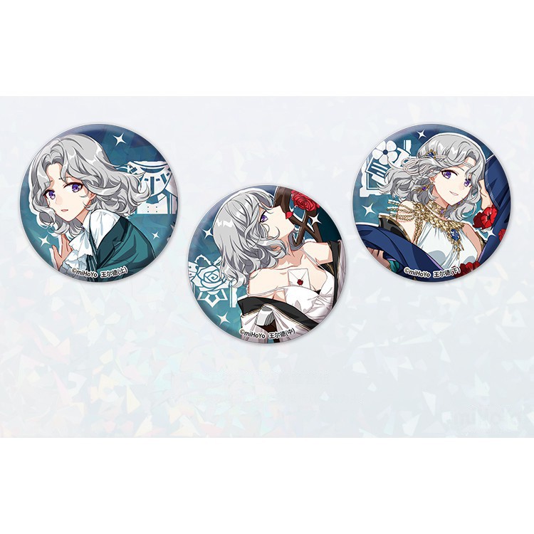 Huy hiệu cài áo IN HÌNH Honkai Impact chibi dễ thương xinh xắn mẫu 4