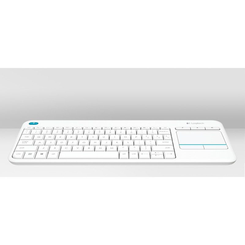 Bàn phím Logitech K400 Plus không dây tích hợp chuột cảm ứng siêu mỏng - Hàng chính hãng - Bảo hành 12 tháng 1 đổi 1