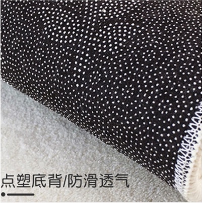 Thảm Lông Trải Sàn Phòng Khách / Ngủ Màu Trắng Đen Phong Cách Bắc Âu