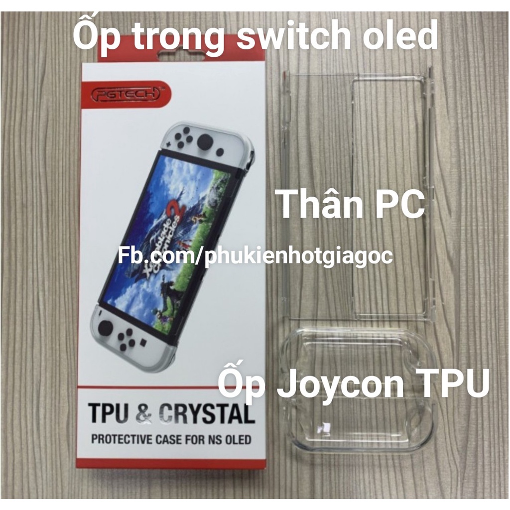 Bao chống sốc / Ốp lưng silicon full máy dẻo / trong suốt cho Nintendo Switch Oled