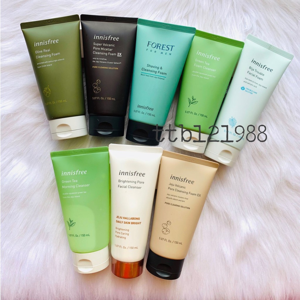 (ĐỦ MÙI )SỮA RỬA MẶT INNISFREE ( FULL DÒNG )