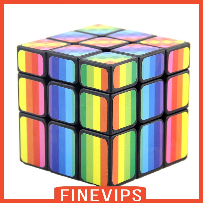 Khối Rubik 3x3 X 3 Mặt Gương Màu Cầu Vồng