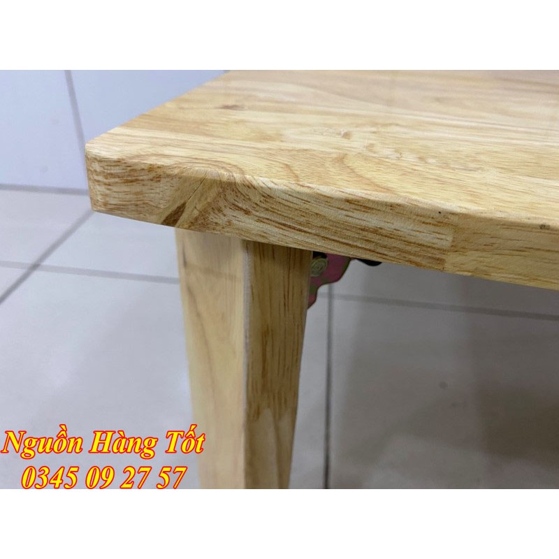 Bàn Trà Gỗ 80x60cm Chân Bánh Mì Kiểu NHẬT Ngồi Bệt Gấp Gọn