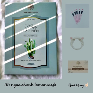 Lemonmask mask tảo biển tặng quà hấp dẫn