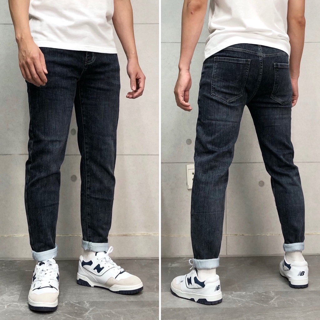 Quần jeans nam basic cao cấp form slim fit QJ 001 - MT808