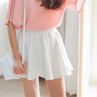 Chân váy dập xếp li ngắn Yura Store CVXLN019