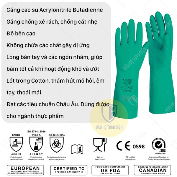 [SIÊU BỀN] Găng tay rửa chén cao su nhập khẩu | SX Malaysia | Găng chống hóa chất Nastah NF1513 dai, bền, êm tay