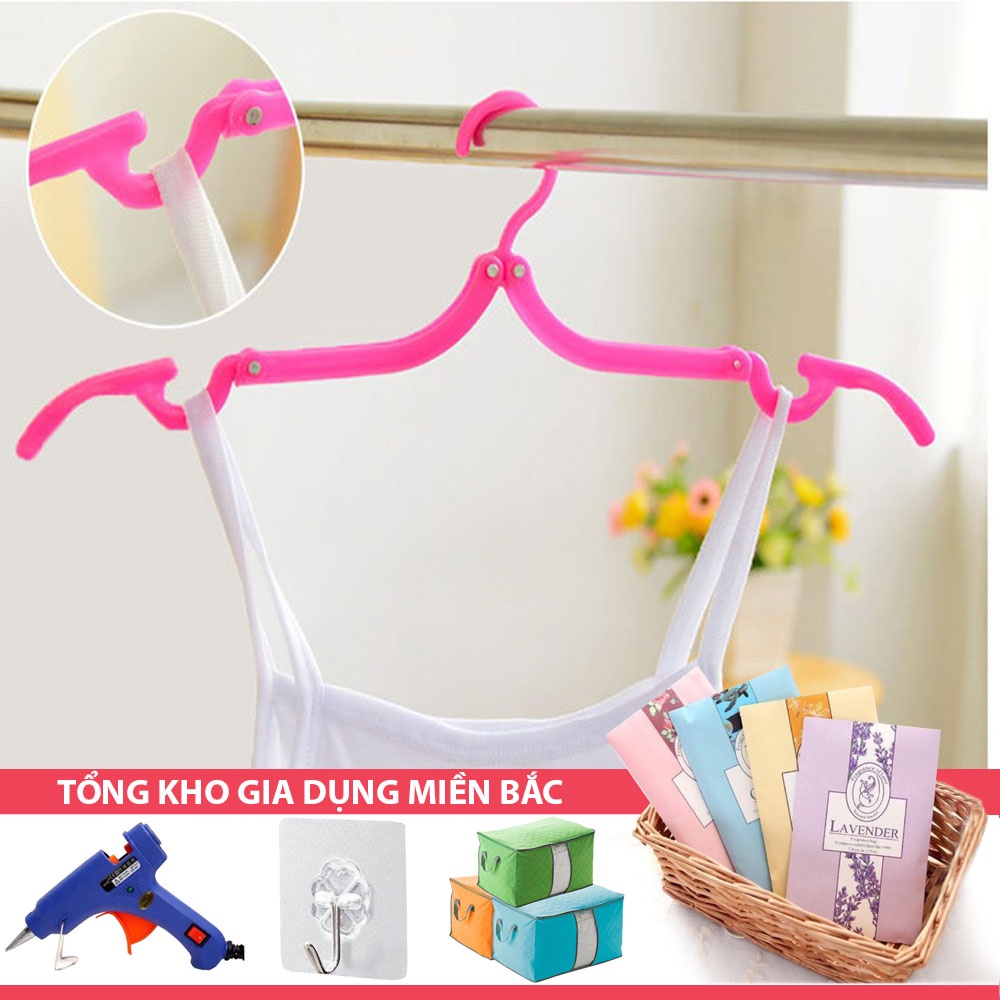 [Tổng Kho Sỉ] Móc Nhựa Treo Quần Áo Du Lịch Đa Năng Gấp Gọn - Móc Quần Áo Có Kẹp Thông Minh