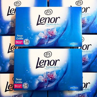 Giấy thơm Lenor Đức 34 tờ, Giữ cho quần áo thơm suốt 48h