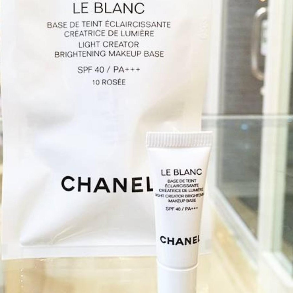 แท้💯 เมคอัพเบส Chanel Le blanc La base Spf40 PA+++ Rosee 2.5ml