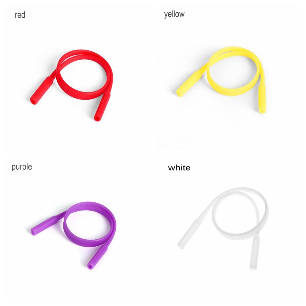 Osier✿ Set 2 Dây Silicone Gắn Mắt Kính Chống Trượt Thể Thao 13 Màu Sắc