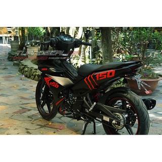 Tem Trùm Exciter 150 Monster đỏ đen