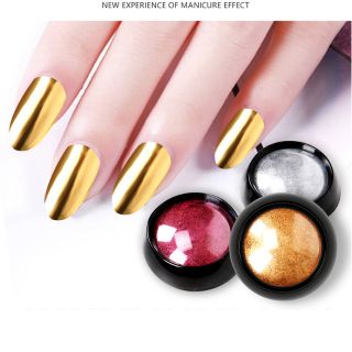 set 3 hũ BỘT TRÁNG GƯƠNG MÓNG TAY - màu ngẫu nhiên