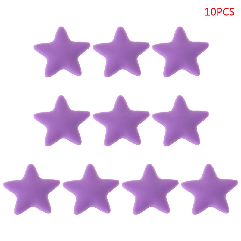 Bộ 10 Hạt Silicone Dùng Cho Bé Sơ Sinh Mọc Răng DIY