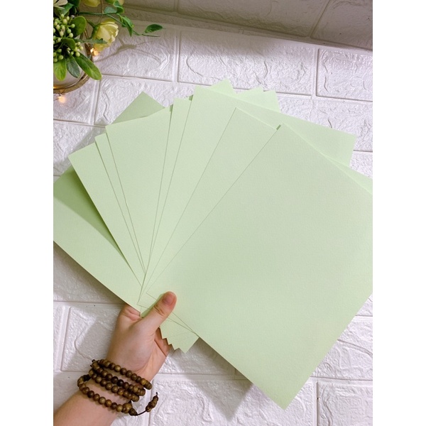 Giấy mĩ thuật kích thước 19x24cm dùng để làm đồ handmade - Định lượng 180gsm
