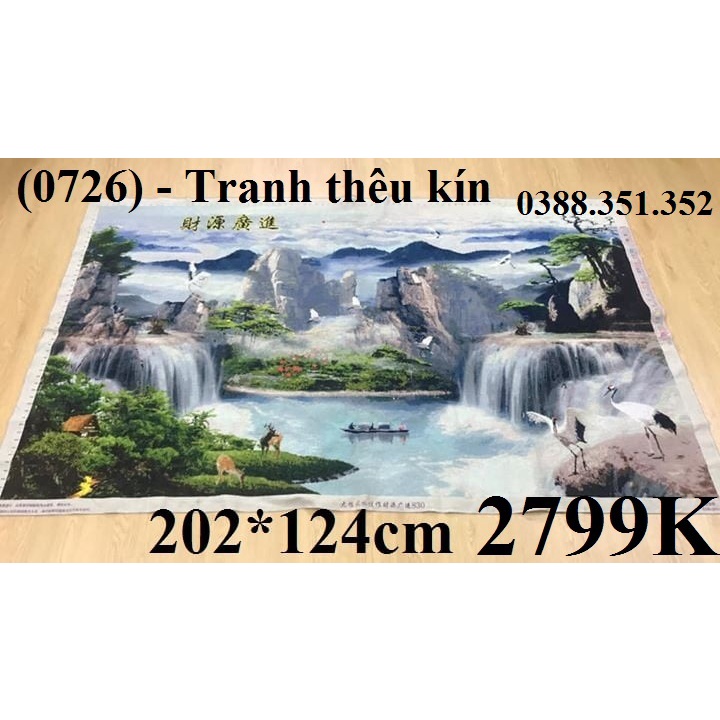 Tranh thêu thành phẩm thuận buồm xuôi gió, phong cảnh đã thêu A517 F319 F283 Lv3069 LV3014 MN0151 LV3195