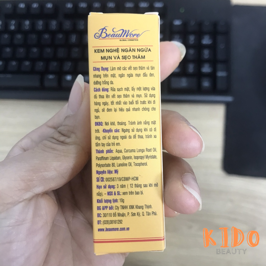 Kem nghệ lành sẹo BEAUMORE Turmeric 40g