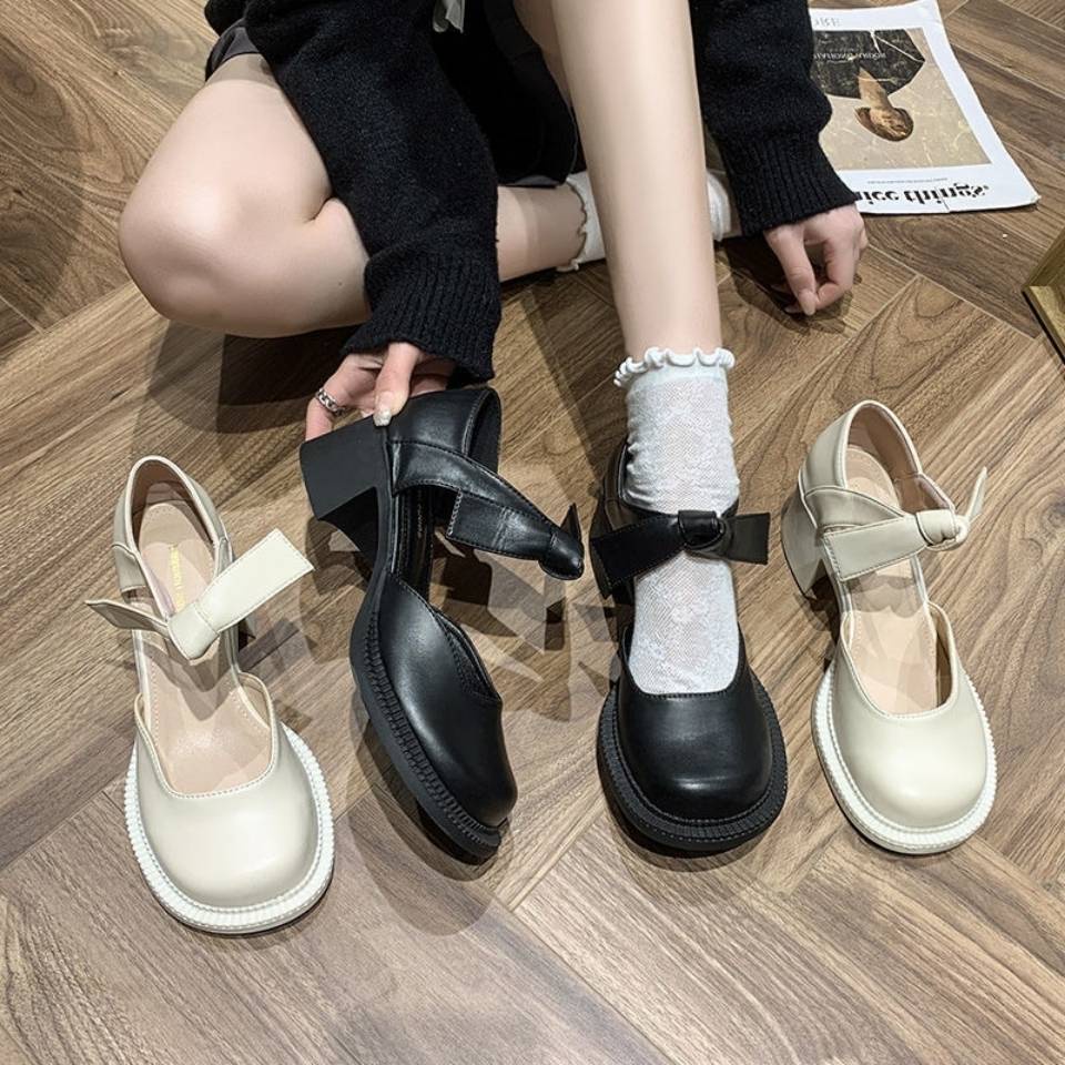 Giày cao gót Mary Jane Giày Cao Gót Thiết Kế Mới Cao Cấp Thời Trang Dành Cho Mùa Xuân Hè