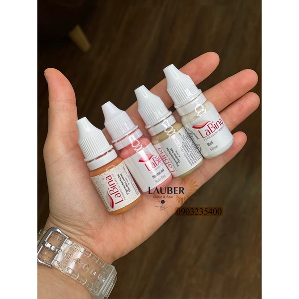 Mực phun xăm Labina_Combo các màu khử thâm, xử lí mới