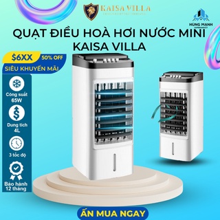Quạt Điều Hòa Hơi Nước Mini Kaisa Villa, Máy làm mát không khí, Vận Hành Êm ái, Tặng 2 cục đá khô