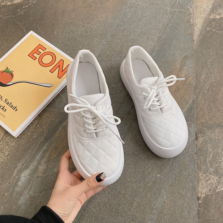 [ Mã 66CBSALE giảm 30K đơn 200K] Giày Nữ Đế Dày Họa Tiết Caro Thời Trang Phong Cách | BigBuy360 - bigbuy360.vn