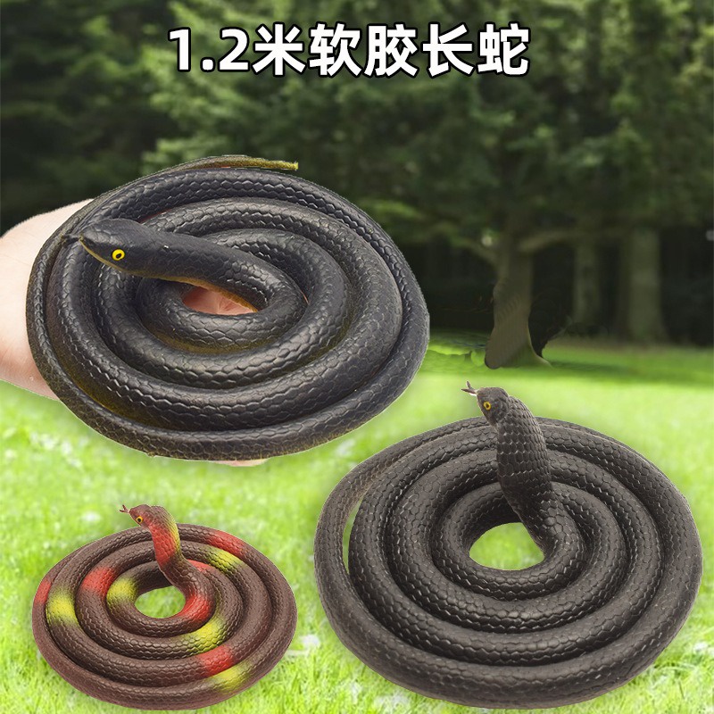 Con Rắn Giả Cao Su Như Thật Dài 120cm, 85cm, 40cm troll chơi khăm bạn bè