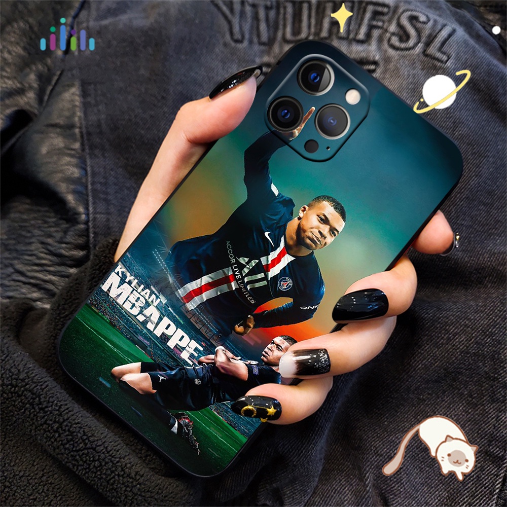 Ốp Điện Thoại tpu Dẻo Họa Tiết Cầu Thủ Bóng Đá kylian mbappe Cho iphone 7 8 7 + 8 + 6 + 6s + xr xs max 5 5s 59w