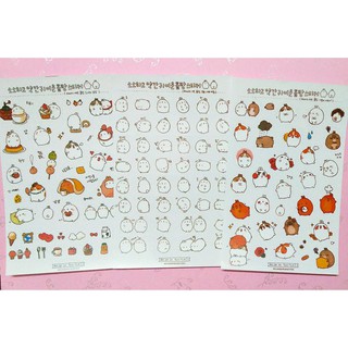 1 tấm sticker thỏ molang ú <3