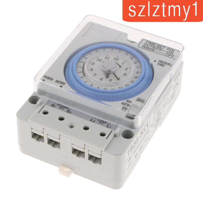 [Thunder] Din Rail 24H Chronometry Timer Mechanical Switch Industrial Analogue Timer