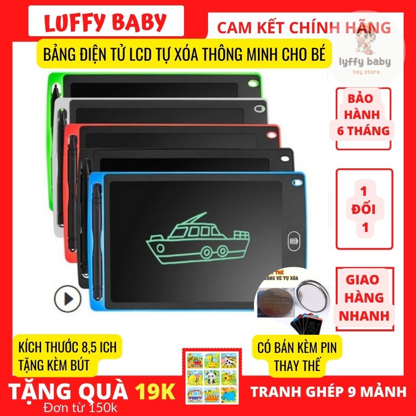 Bảng Viết Bảng Vẽ Điện Tử Thông Minh LCD Tự Động Xóa Thúc Đẩy Tư Duy Sáng Tạo Cho Bé 5 inch 8.5 inch 10 inch 12 inch