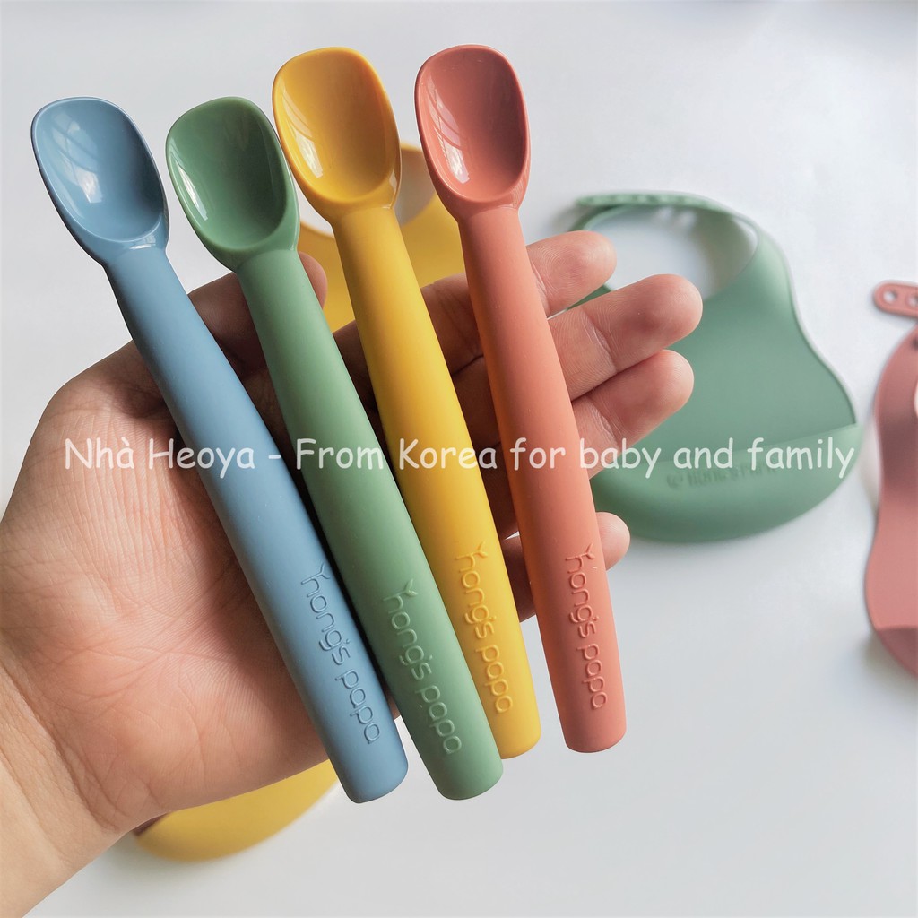 MUỖNG SILICONE HONGSPAPA HÀN QUỐC