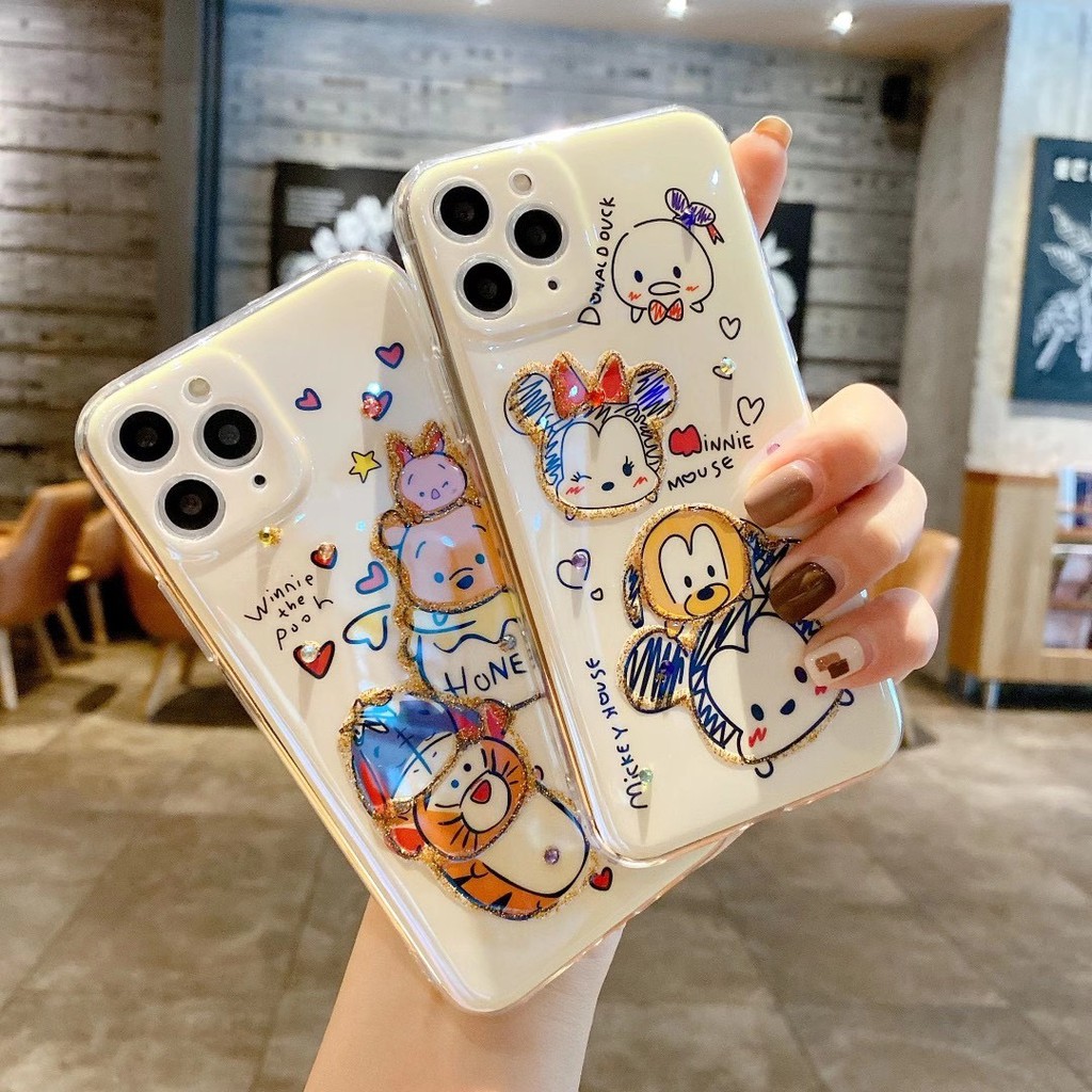 Ốp Điện Thoại Họa Tiết Hoạt Hình Dễ Thương Cho Iphone7 Iphone8 Iphone X / Xs Xs Max 11 11 Pro 11promax