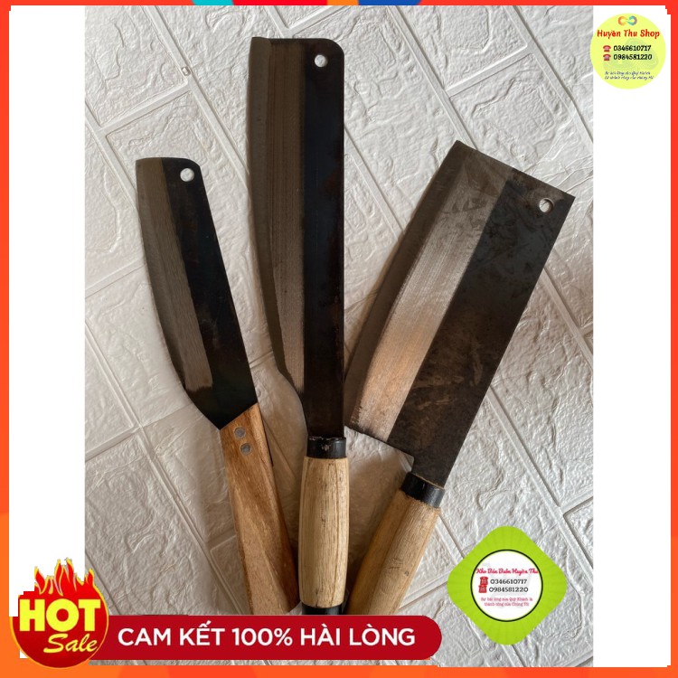 (Hình thật) Bộ 3 dao làm bếp tiện dụng trong gia đình - Bộ dao làm bếp