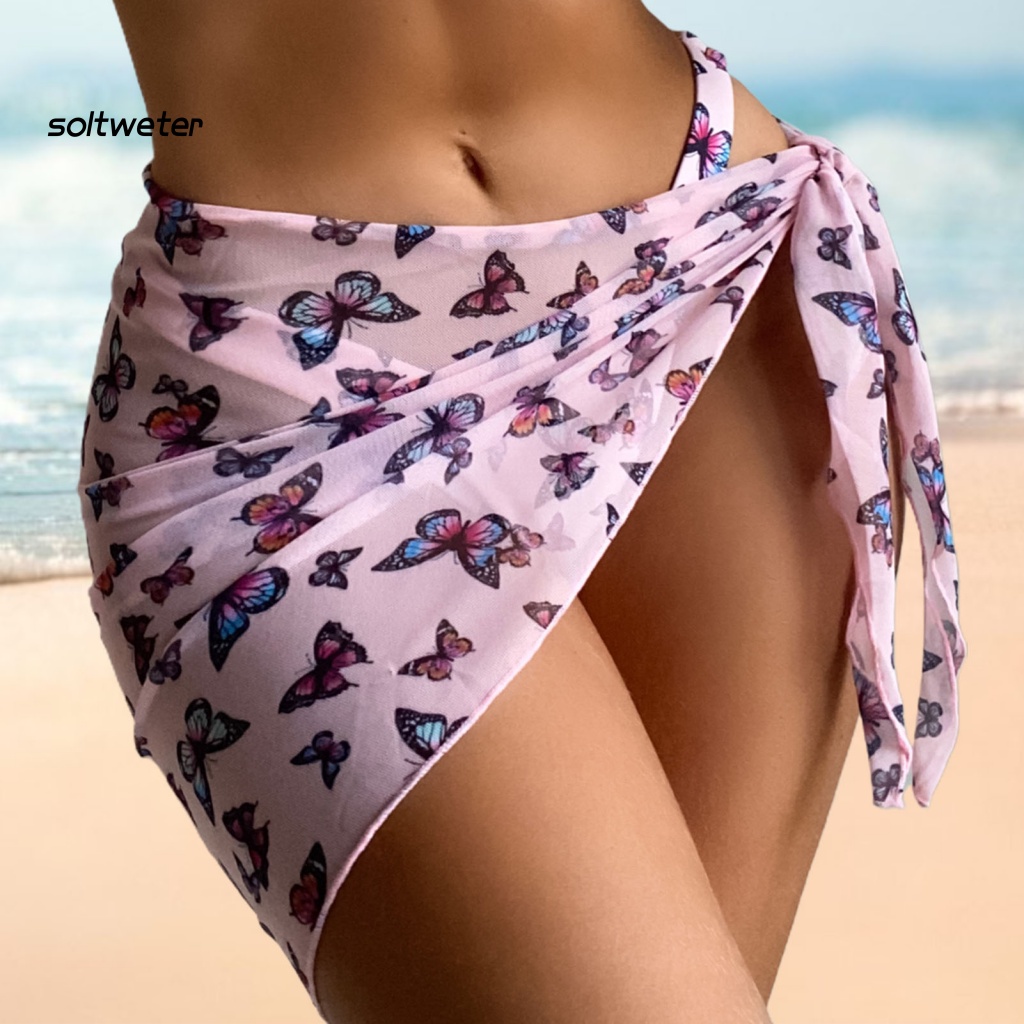 Vỏ Bọc Chống Nắng Xuyên Thấu Buộc Dây Bên Hông Cho Kỳ Nghỉ