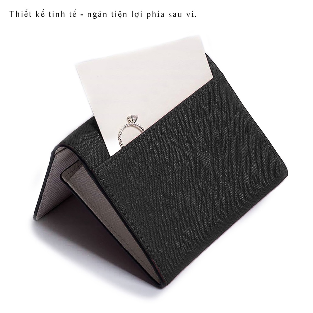 Ví Nữ Mini Card Holder Da Nhập Khẩu Crossgrain Thương Hiệu GOLDBLACK GWCB-01